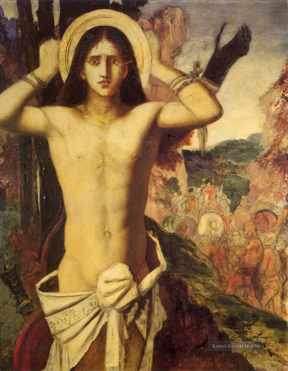st sebastian Symbolismus biblischer mythologischer Gustave Moreau Ölgemälde